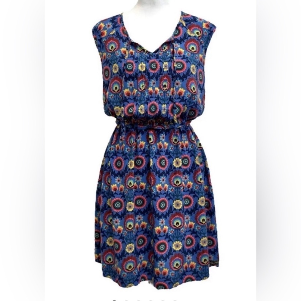 Matilda Jane Blue Boho Floral Splendid Popover Casual Dress